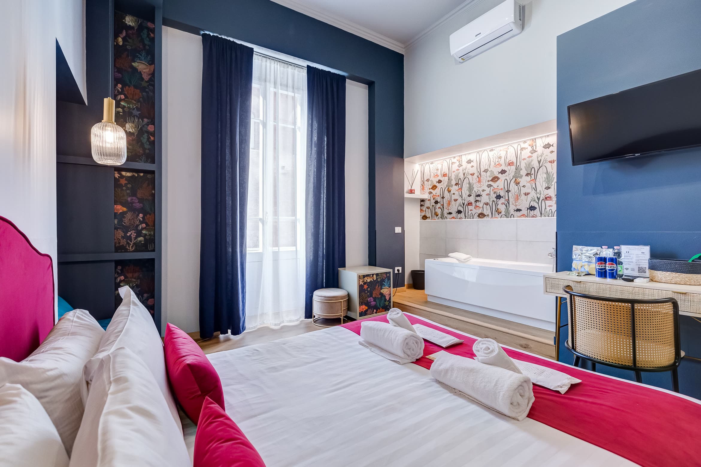 Una suite di Collina 24 Suites, vicino a Via Veneto