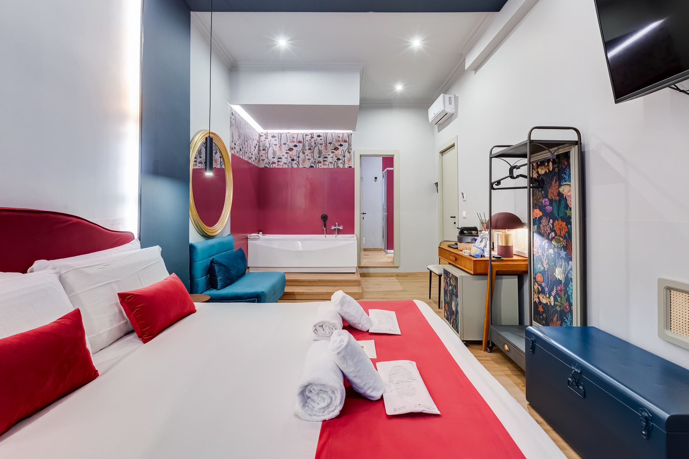 Una suite di Collina 24 Suites, vicino a Via Veneto